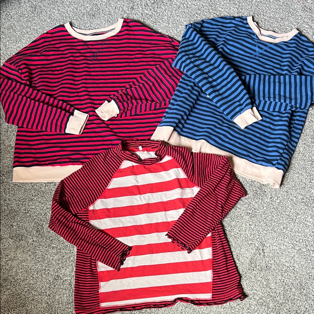 Striped Long Sleeve Shirts